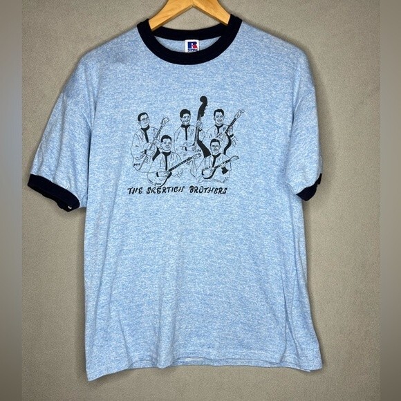 Russell Athletic Other - VINTAGE The Skertich Brothers  t shirt Size XL Russell Athletic Blue